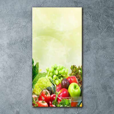 Bild auf Acrylglas vertikal Gemüse und Obst
