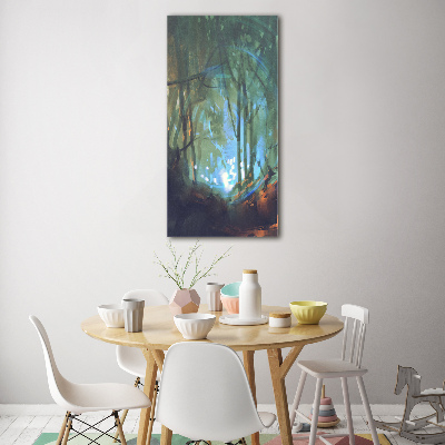 Bild auf Acrylglas vertikal Mystischer Wald