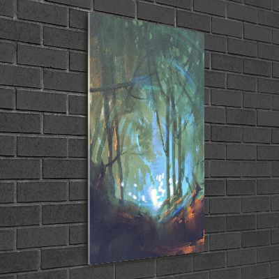 Bild auf Acrylglas vertikal Mystischer Wald