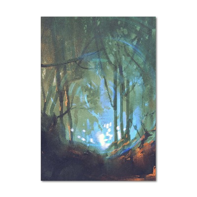 Bild auf Acrylglas vertikal Mystischer Wald
