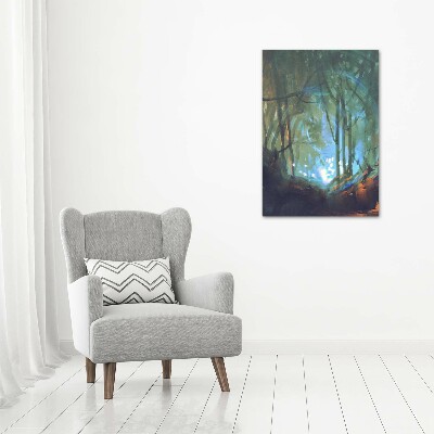 Bild auf Acrylglas vertikal Mystischer Wald
