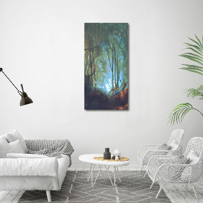 Bild auf Acrylglas vertikal Mystischer Wald