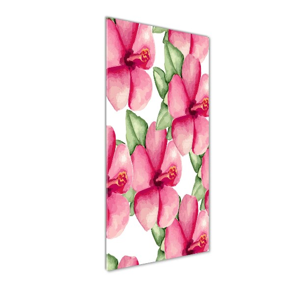 Bild auf Acrylglas vertikal Tropische Blumen