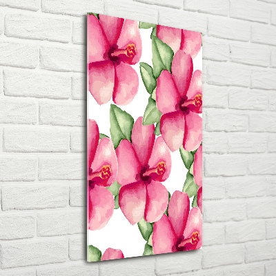 Bild auf Acrylglas vertikal Tropische Blumen