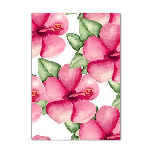 Bild auf Acrylglas vertikal Tropische Blumen