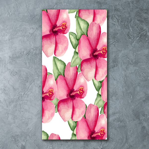 Bild auf Acrylglas vertikal Tropische Blumen