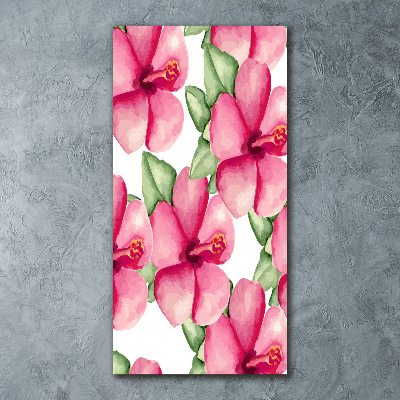 Bild auf Acrylglas vertikal Tropische Blumen