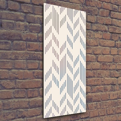 Modernes Acrylbild vertikal Geometrischer Hintergrund