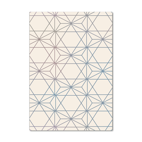 Acrylbild vertikal Geometrischer Hintergrund