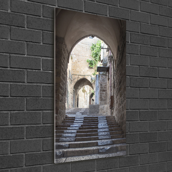 Modernes Acrylbild vertikal Jerusalem, Israel