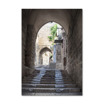 Modernes Acrylbild vertikal Jerusalem, Israel