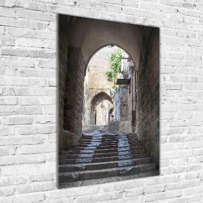 Modernes Acrylbild vertikal Jerusalem, Israel