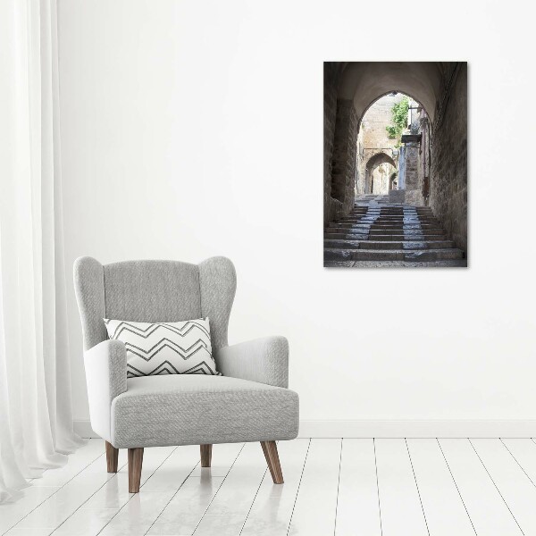 Modernes Acrylbild vertikal Jerusalem, Israel