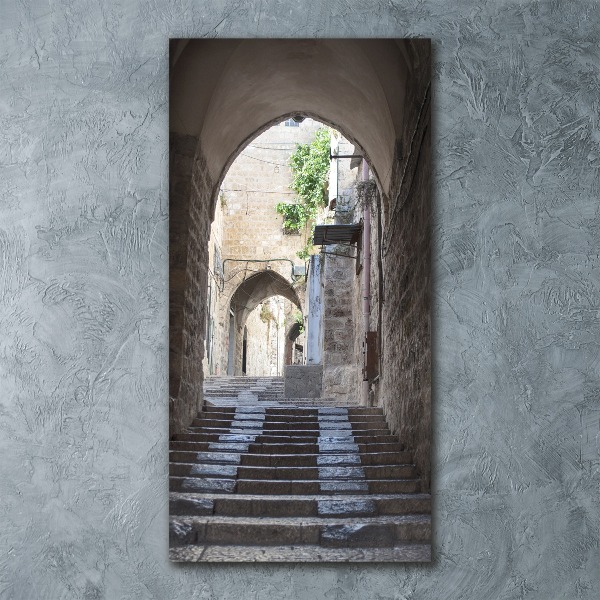 Modernes Acrylbild vertikal Jerusalem, Israel