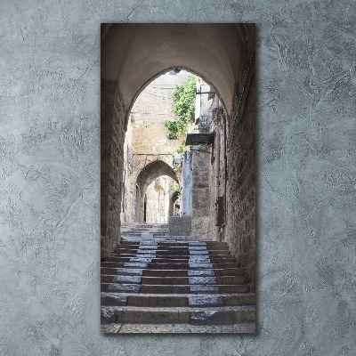 Modernes Acrylbild vertikal Jerusalem, Israel