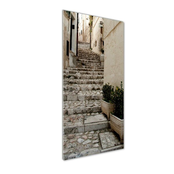 Bild auf Acrylglas vertikal Eine charmante Straße