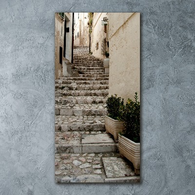 Bild auf Acrylglas vertikal Eine charmante Straße