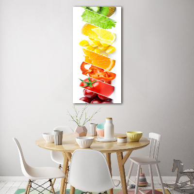 Bild auf Acrylglas vertikal Gemüse und Obst