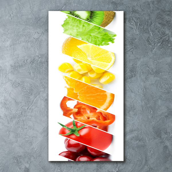 Bild auf Acrylglas vertikal Gemüse und Obst