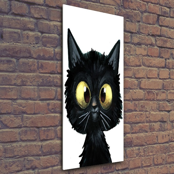 Bild auf Acrylglas vertikal Katze