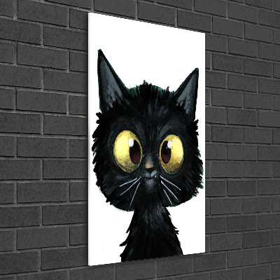 Bild auf Acrylglas vertikal Katze