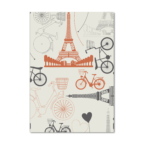 Acrylbild vertikal Symbole Frankreichs