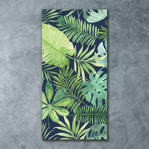 Bild auf Acrylglas vertikal Tropische Blätter