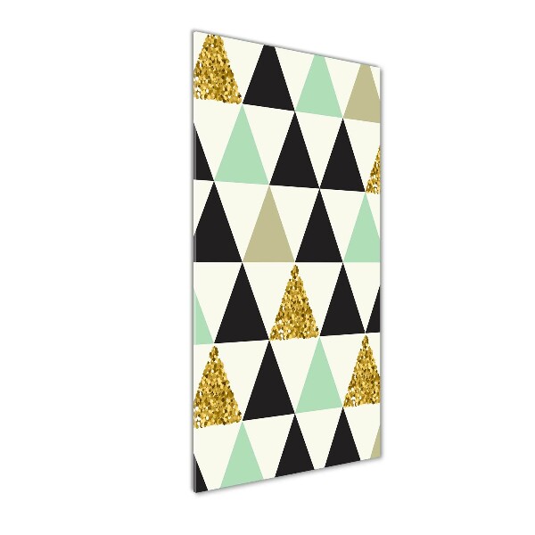 Bild auf Acrylglas vertikal Bunte Dreiecke