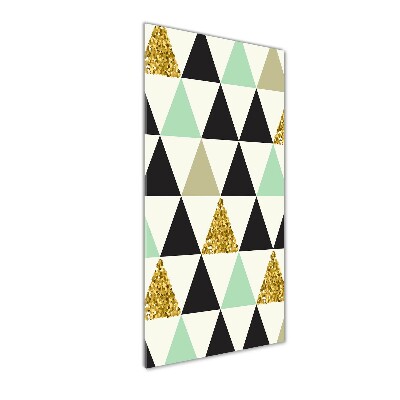 Bild auf Acrylglas vertikal Bunte Dreiecke