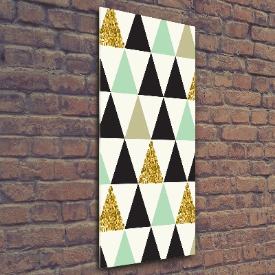 Bild auf Acrylglas vertikal Bunte Dreiecke