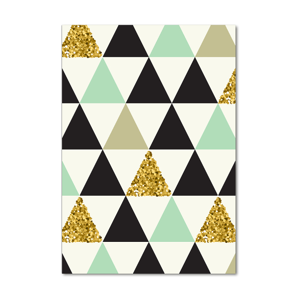 Bild auf Acrylglas vertikal Bunte Dreiecke