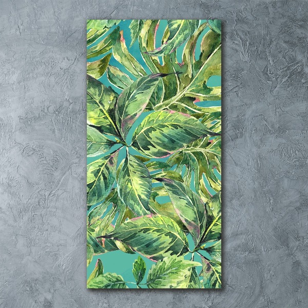 Bild auf Acrylglas vertikal Tropische Blätter