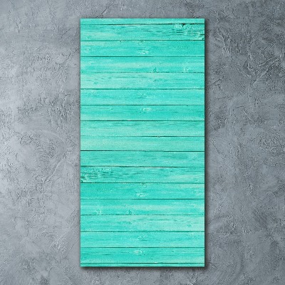 Acrylbild vertikal Grüne Bretter