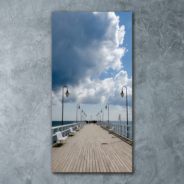 Bild auf Acrylglas vertikal Pier in Orłowo