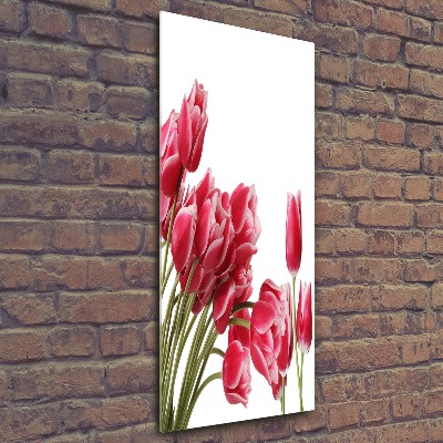 Plexiglasbilder vertikal Rote Tulpen