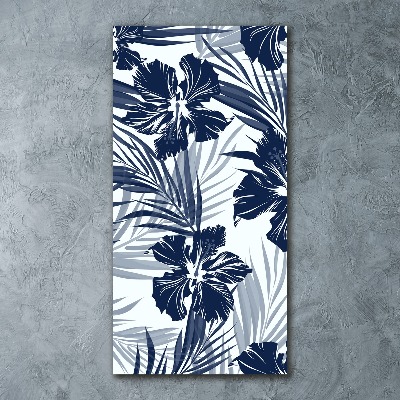 Bild auf Acrylglas vertikal Tropische Blumen