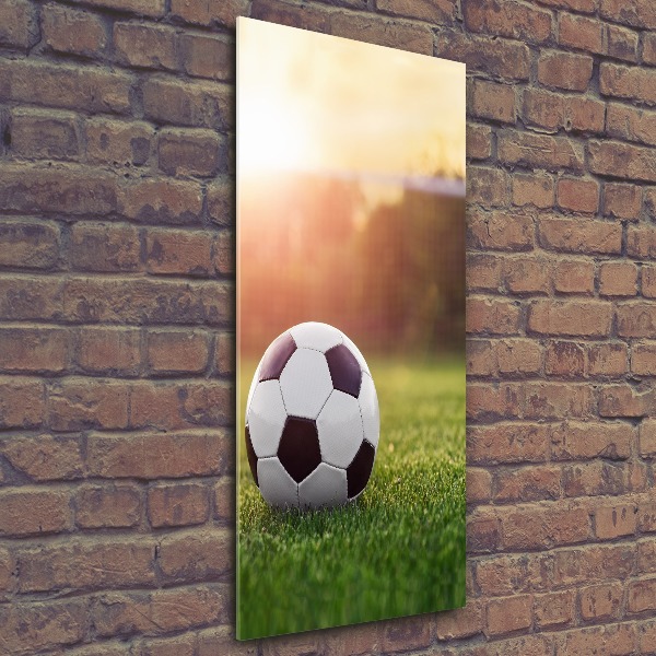 Modernes Acrylbild vertikal Fußball