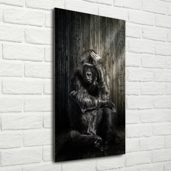Bild auf Acrylglas vertikal Gorilla