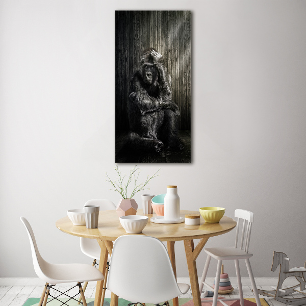 Bild auf Acrylglas vertikal Gorilla