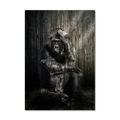 Bild auf Acrylglas vertikal Gorilla
