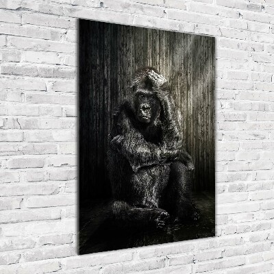 Bild auf Acrylglas vertikal Gorilla