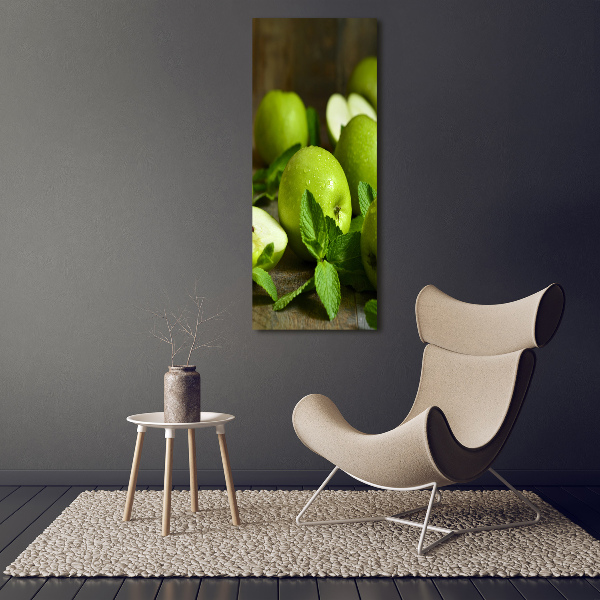 Bild auf Acrylglas vertikal Grüne Äpfel