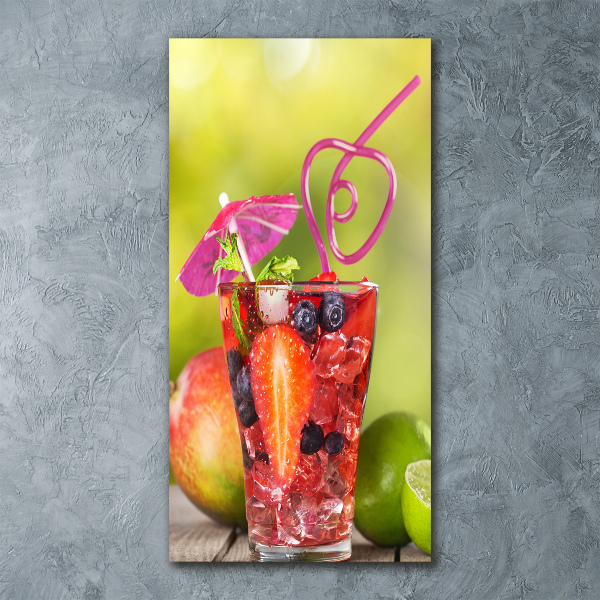 Plexiglasbilder vertikal Fruchtcocktail