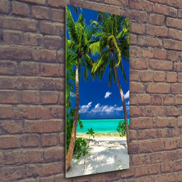Bild auf Acrylglas vertikal Tropischer Strand