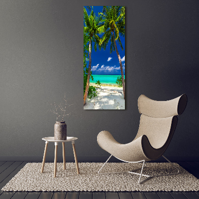 Bild auf Acrylglas vertikal Tropischer Strand