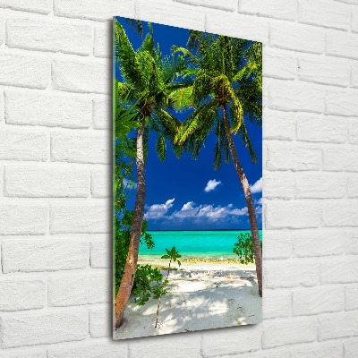 Bild auf Acrylglas vertikal Tropischer Strand