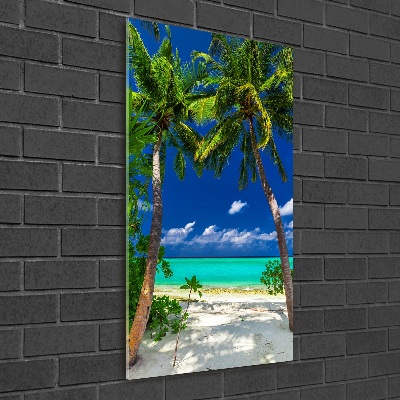 Bild auf Acrylglas vertikal Tropischer Strand