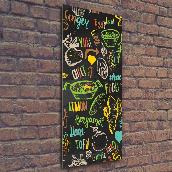 Bild auf Acrylglas vertikal Thailändische Gerichte