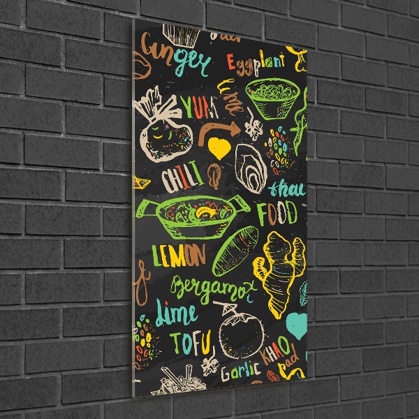 Bild auf Acrylglas vertikal Thailändische Gerichte