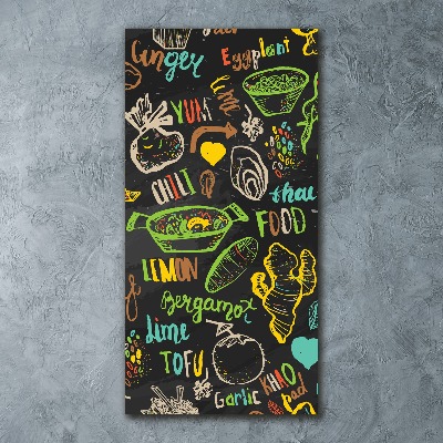 Bild auf Acrylglas vertikal Thailändische Gerichte